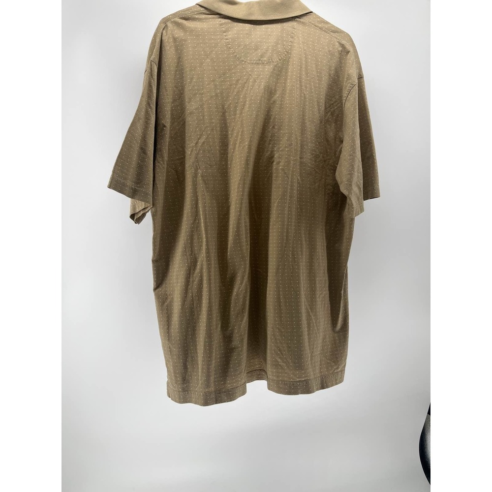 Gary Player Mens L Polka Dot Polo Brown Golf - Picture 3 of 3